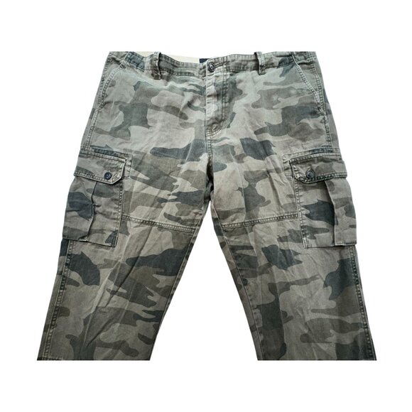 Iron Co. Mens Cargo Pants Camouflage 38/34 Durable Cotton Blend - Picture 4 of 11